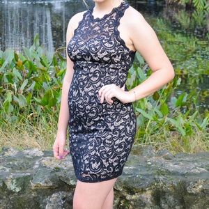 mini black dress, perfect for homecoming!